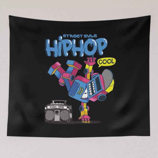 Item preview, Hip Hop Robot - Dancing Music Robotics Geek designed and sold by PrintPress.