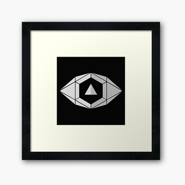 Focus Logo | Horizon Zero Dawn Symbol | White Logo Framed Art Print