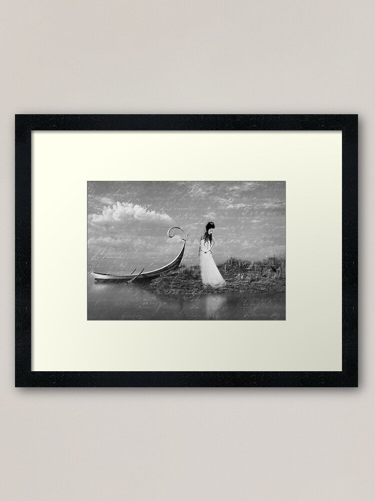 Thumbnail 1 of 7, Framed Art Print, So Far From Home B/W designed and sold by idnurse41.