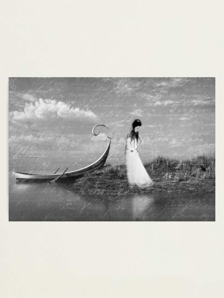 Thumbnail 1 of 3, Photographic Print, So Far From Home B/W designed and sold by idnurse41.