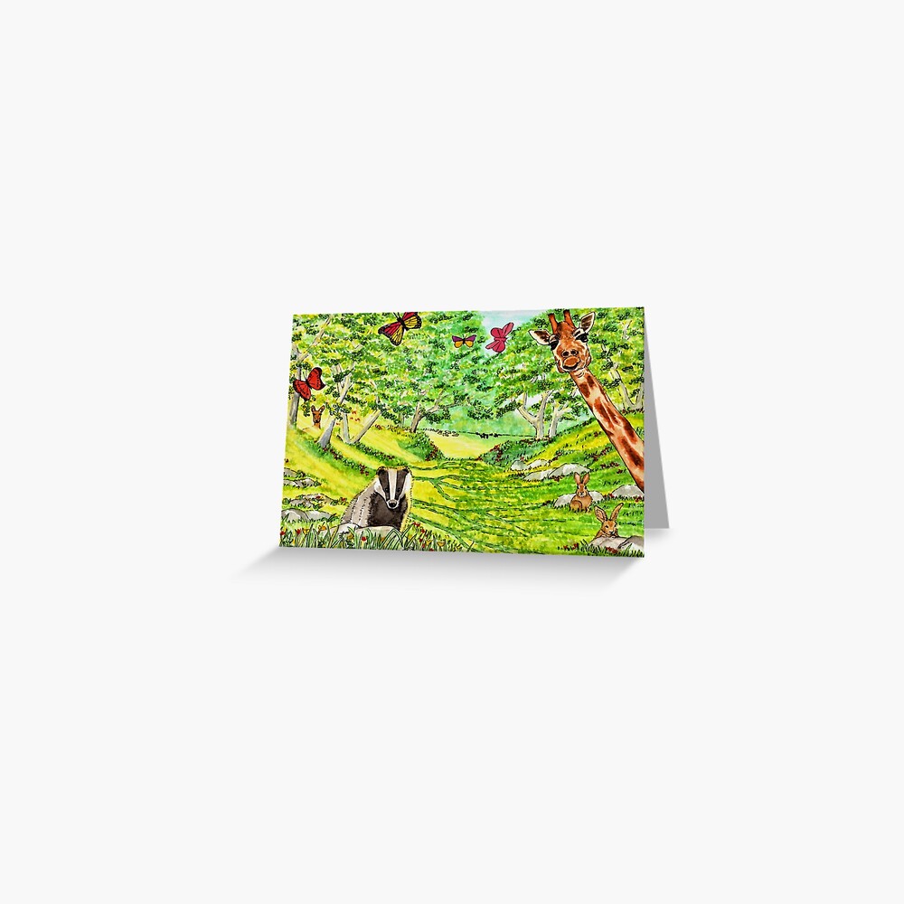 Friendly Faces Greeting Card (Blank) Greeting Card
