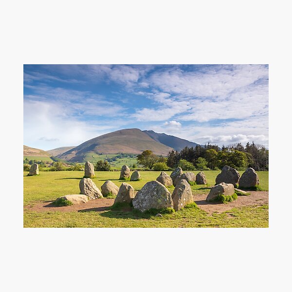 Castlerigg Stone Circle and Blencathra, Lake District Photographic Print