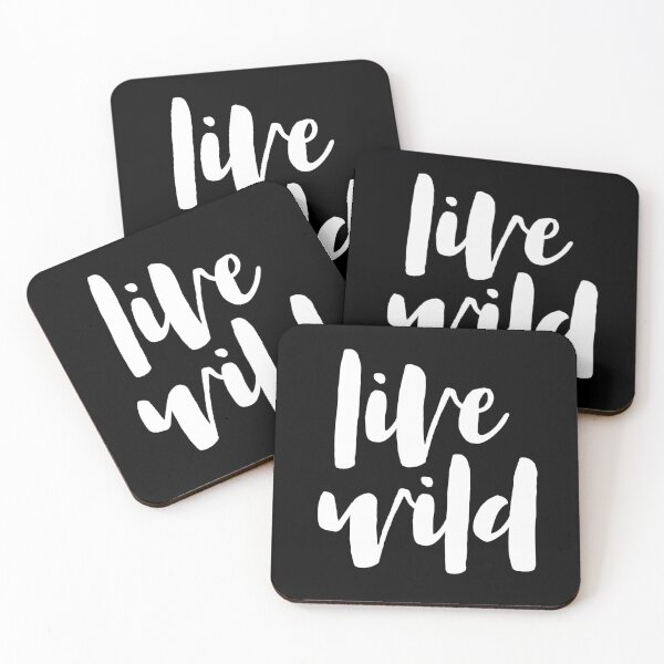 Item preview, Live wild inspirational quote designed and sold by TheLemonBox.