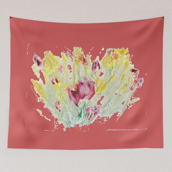 Item preview, POppies rosa en el campo de frambuesa designed and sold by RSstudio.