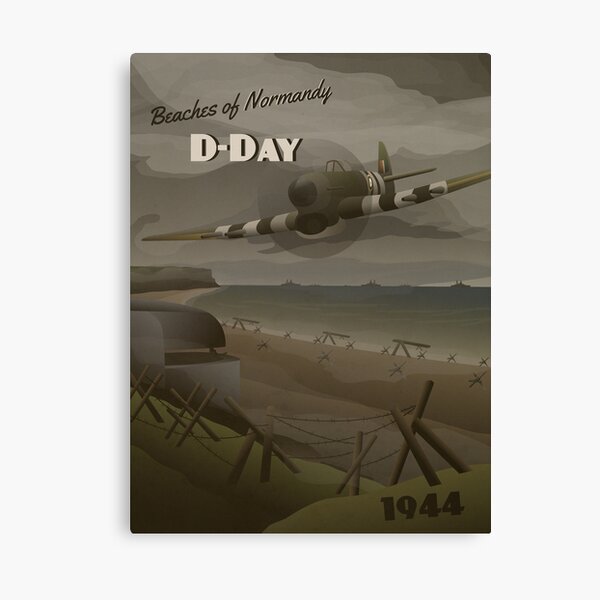 Item preview, D-Day 1944 - Beaches of Normandy Travel Poster designed and sold by The War Effort.