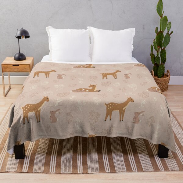 Item preview, Deer and rabbit cute pattern designed and sold by Domska.