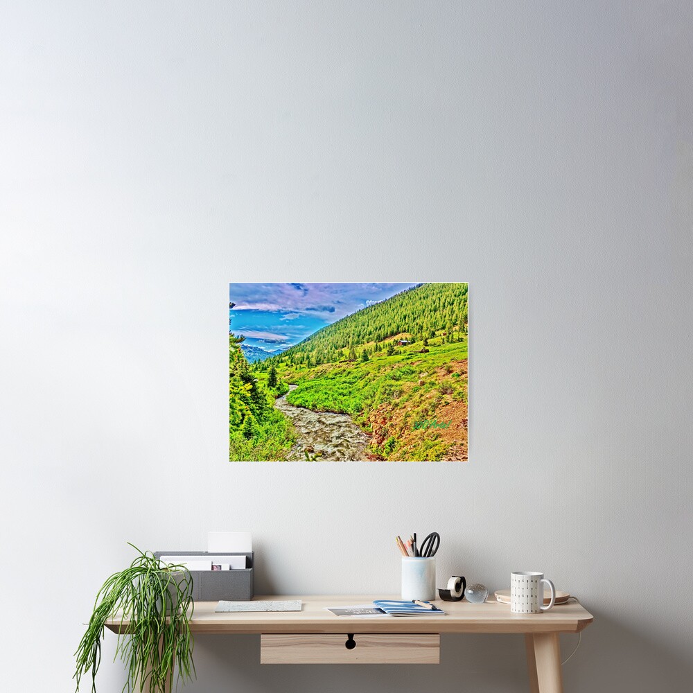 Roaring Fork River at Independence Ghost Town Poster