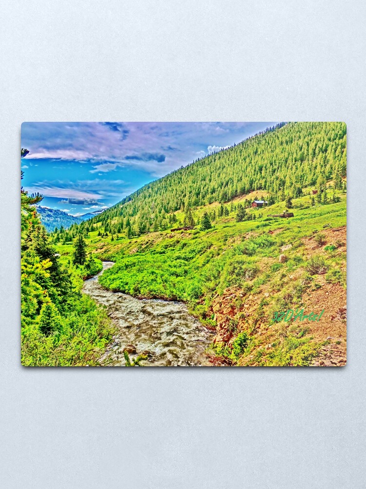 Alternate view of Roaring Fork River at Independence Ghost Town Metal Print