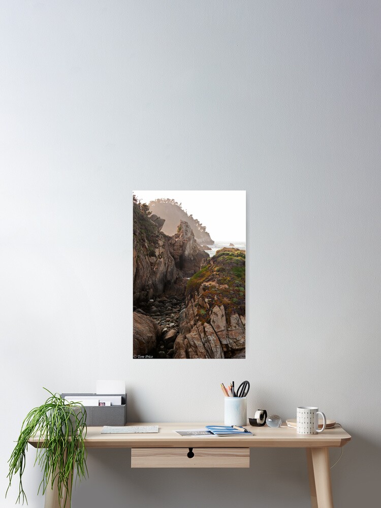 Thumbnail 2 of 3, Poster, Misty Rocks at Point Lobos designed and sold by hawkeye978.