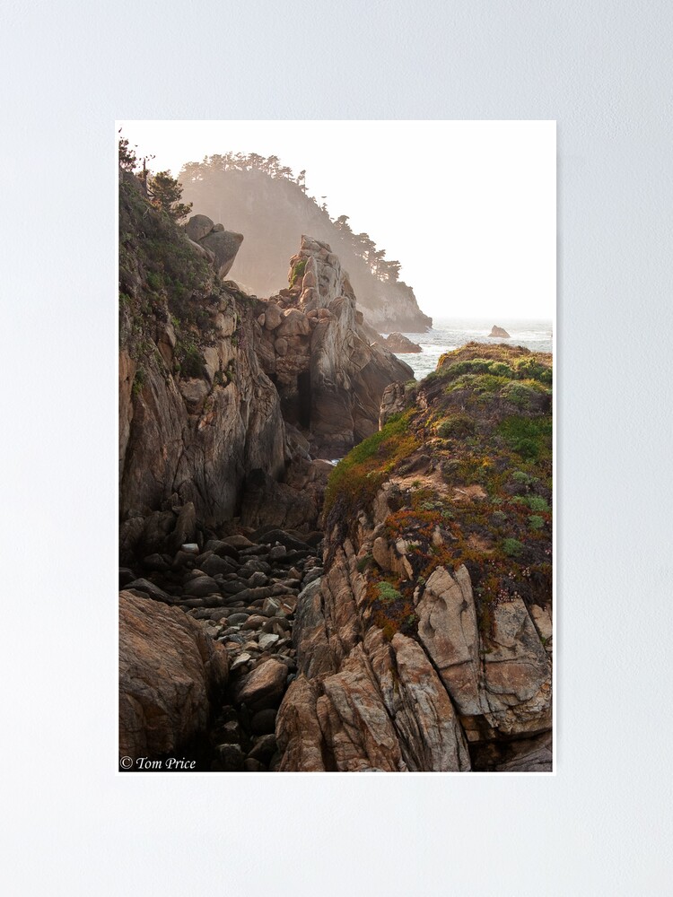 Thumbnail 1 of 3, Poster, Misty Rocks at Point Lobos designed and sold by hawkeye978.