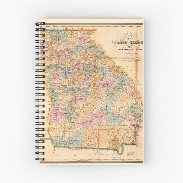 Item preview, Bonner's pocket map of the state of Georgia (1848) designed and sold by allhistory.
