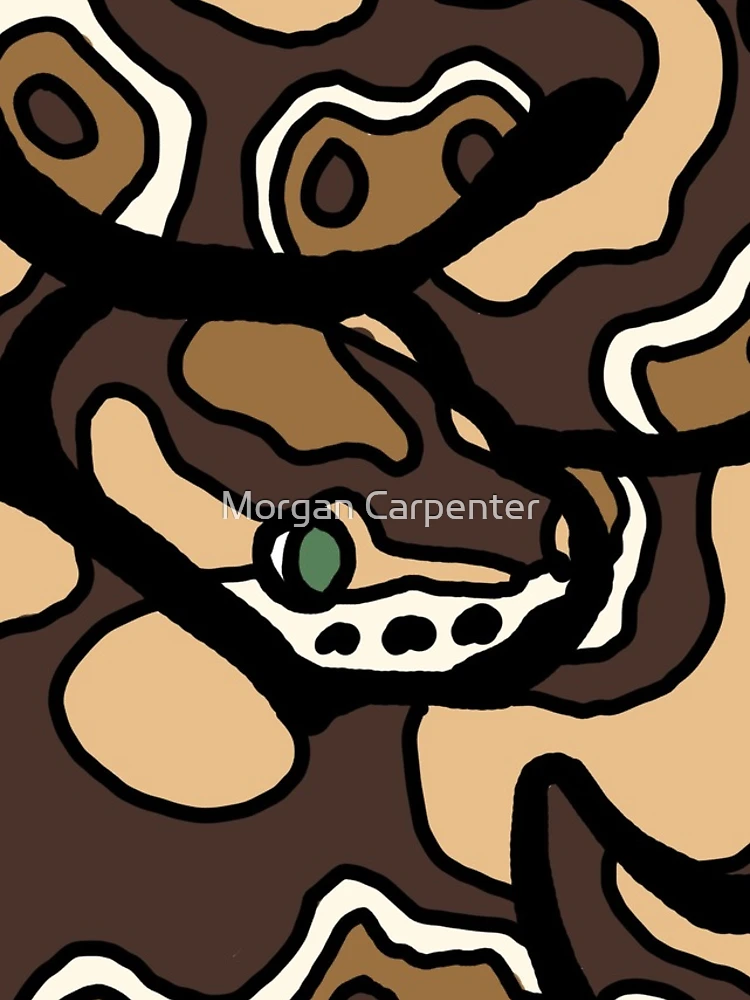Thumbnail 4 of 4, iPhone Case, Bold Ball Python - Normal designed and sold by Morgan Carpenter.