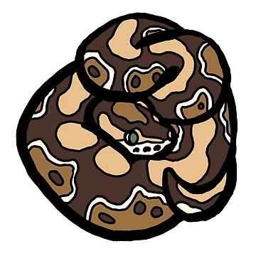 Artwork thumbnail, Bold Ball Python - Normal by Morgan Carpenter