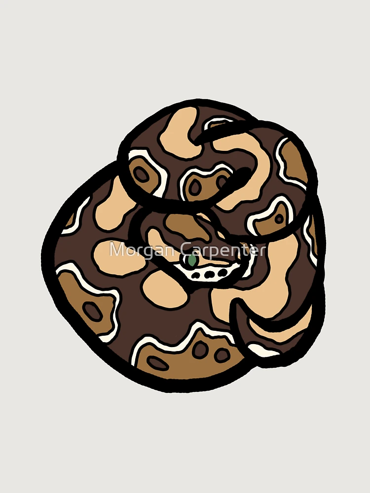 Thumbnail 6 of 6, Premium Oversized Sweatshirt, Bold Ball Python - Normal designed and sold by Morgan Carpenter.