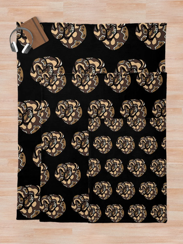 Thumbnail 5 of 6, Throw Blanket, Bold Ball Python - Normal designed and sold by Morgan Carpenter.