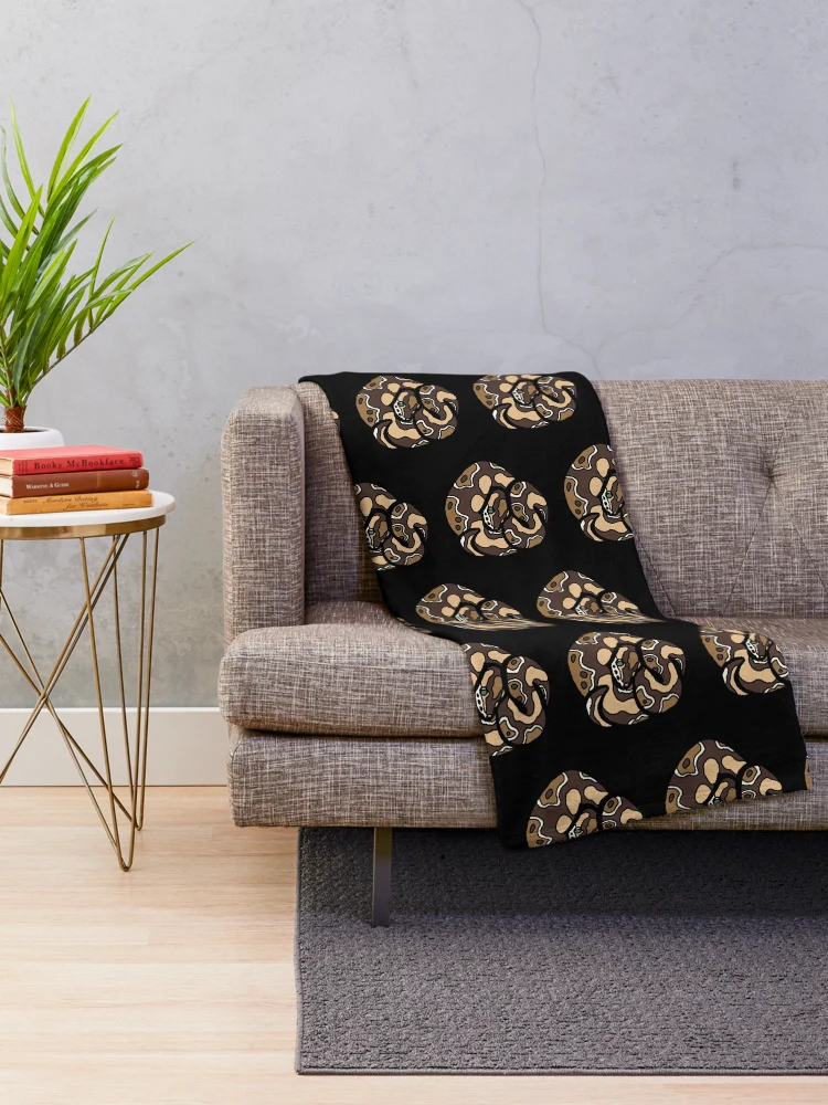 Thumbnail 2 of 6, Throw Blanket, Bold Ball Python - Normal designed and sold by Morgan Carpenter.