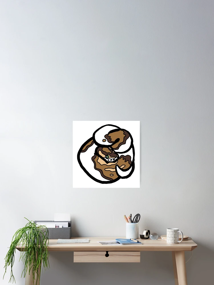 Thumbnail 2 of 3, Poster, Bold Ball Python - Pied designed and sold by Morgan Carpenter.