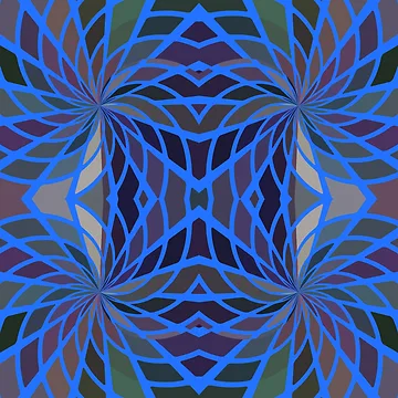 Artwork thumbnail, Muted Multi Mirror Design by Ruth Palmer