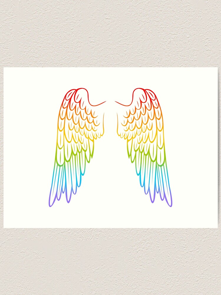 Alas Angel Arcoiris Pride Orgullo Lgbtttiq Gay Wings 80 Cms