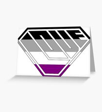Love SuperEmpowered (Black, Grey, White & Purple) Greeting Card