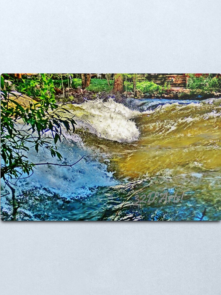 Alternate view of Roaring Fork River Wave, Aspen Metal Print