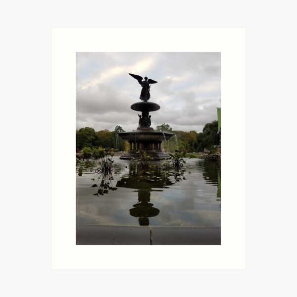 New York City, Manhattan, Central Park, Angel of the Waters Fountain, Bethesda  Terrace Wall Art, Canvas Prints, Framed Prints, Wall Peels