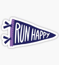 Brooks Run glücklich Sticker