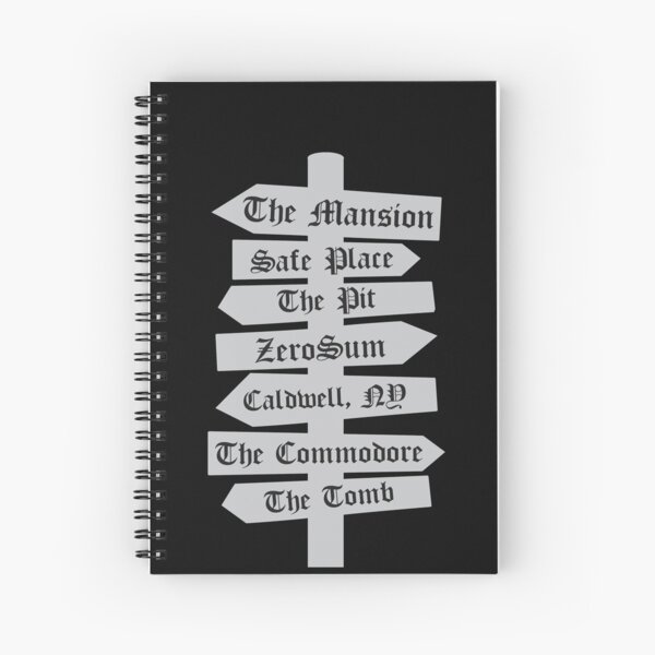 Black Dagger Brotherhood Directional Sign Spiral Notebook