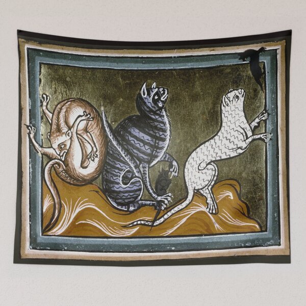 Item preview, THREE MEDIEVAL CATS WITH MOUSE designed and sold by BulganLumini.