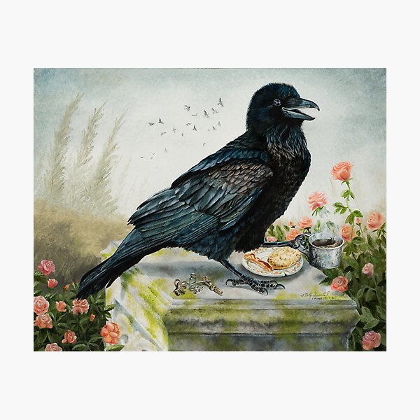 Item preview, Breakfast With The Raven designed and sold by HollySimental.