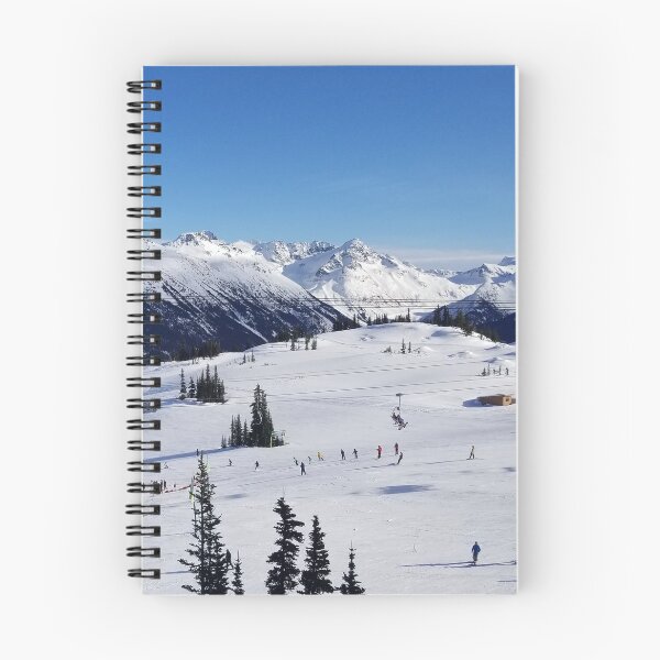 Item preview, Canadian Winter Mountains Ski Slopes in BC Canada designed and sold by Cute and Funny Animal Art Designs.