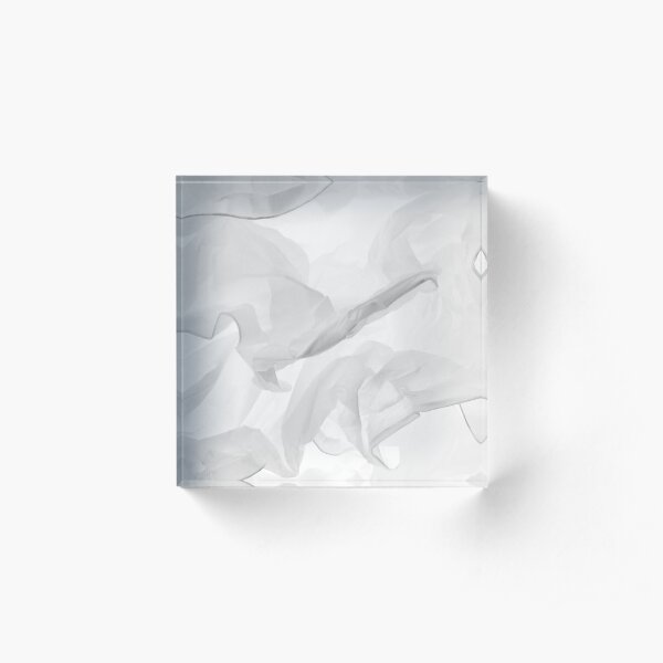 White Folds Acrylic Block