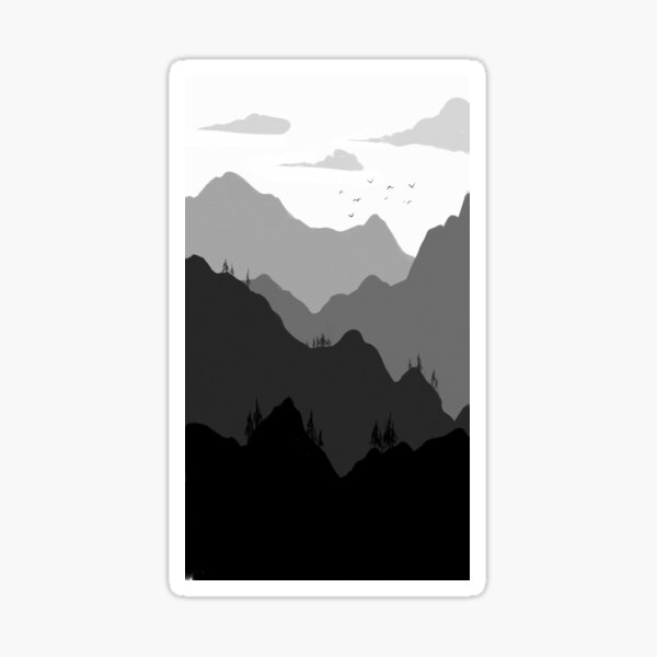 A Distant Landscape Sticker