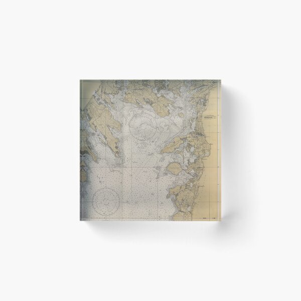 Item preview, Buzzards Bay Massachusetts Nautical Map Antique Navigation designed and sold by DESTINATIONS DECAL.
