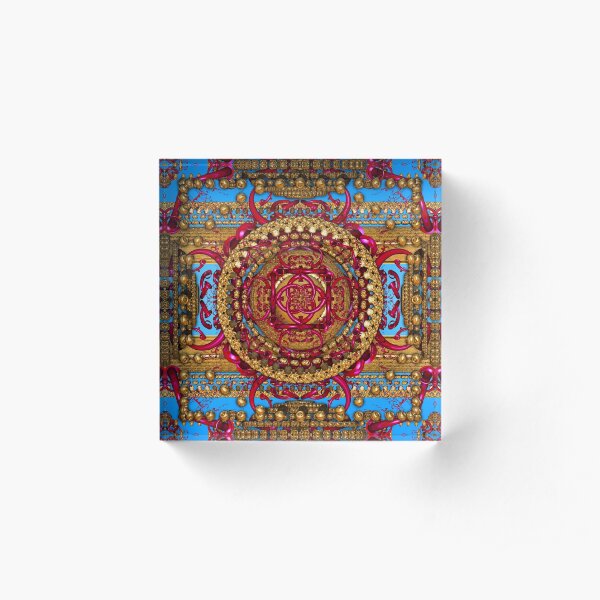 From India with Love Acrylic Block