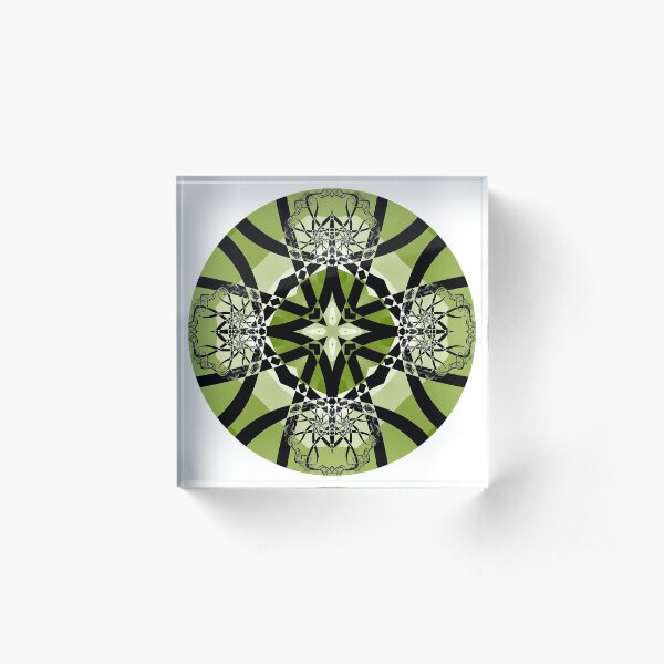 Spring Serenade Mandala Acrylic Block