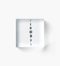 Bloque acrílico Fases de la luna