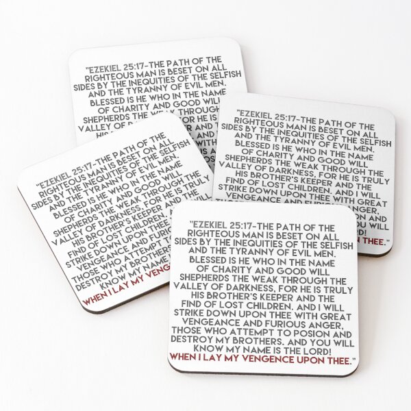 Item preview, Ezekiel 25:17 Speech designed and sold by Danny Devoi (Easy.).