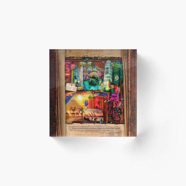 The Curious Library Calendar - November Acrylic Block