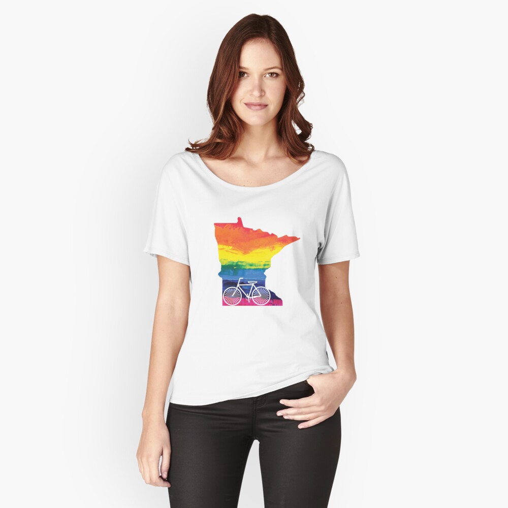 Minnesota Pride Bike Relaxed Fit T-Shirt
