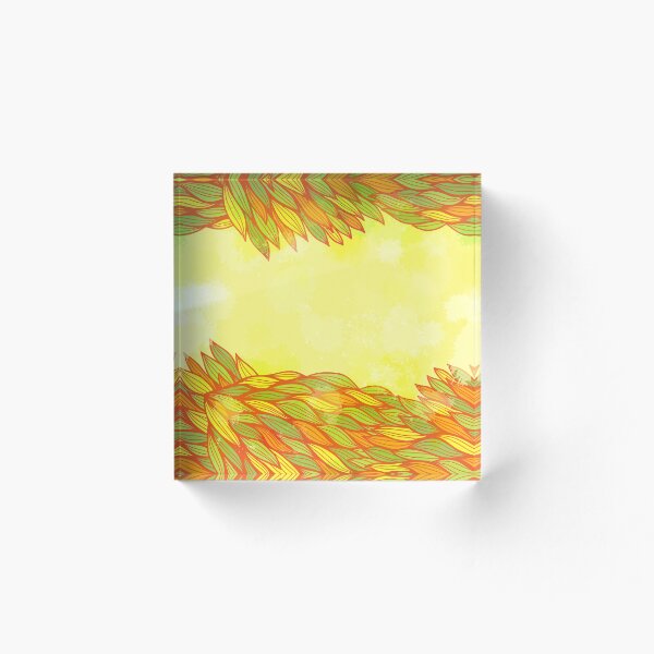 Item preview, Orange and green floral design designed and sold by Patternalized.