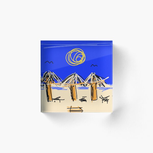 Beach please… Acrylic Block