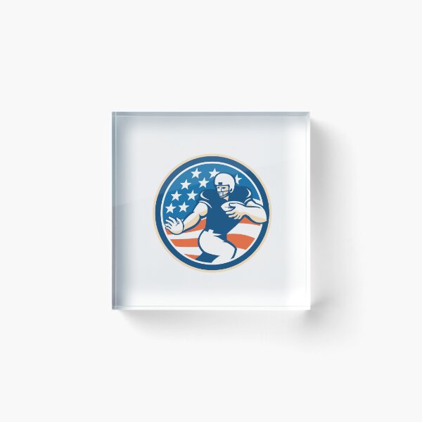 Item preview, American Football Running Back Fending Circle designed and sold by patrimonio.