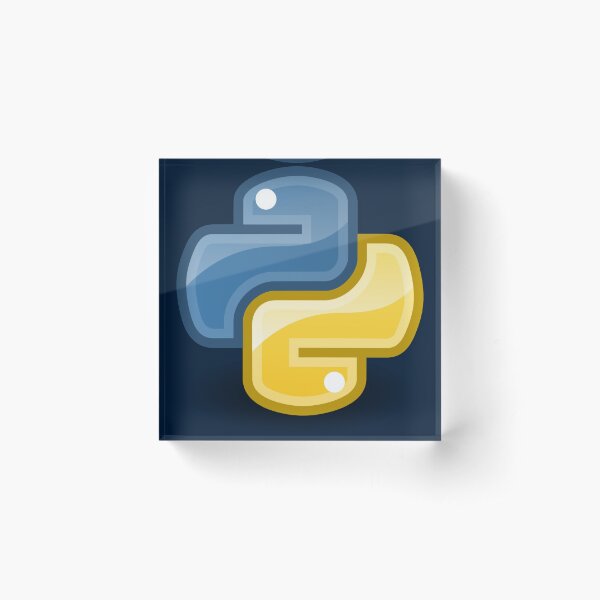 Python logo Acrylic Block