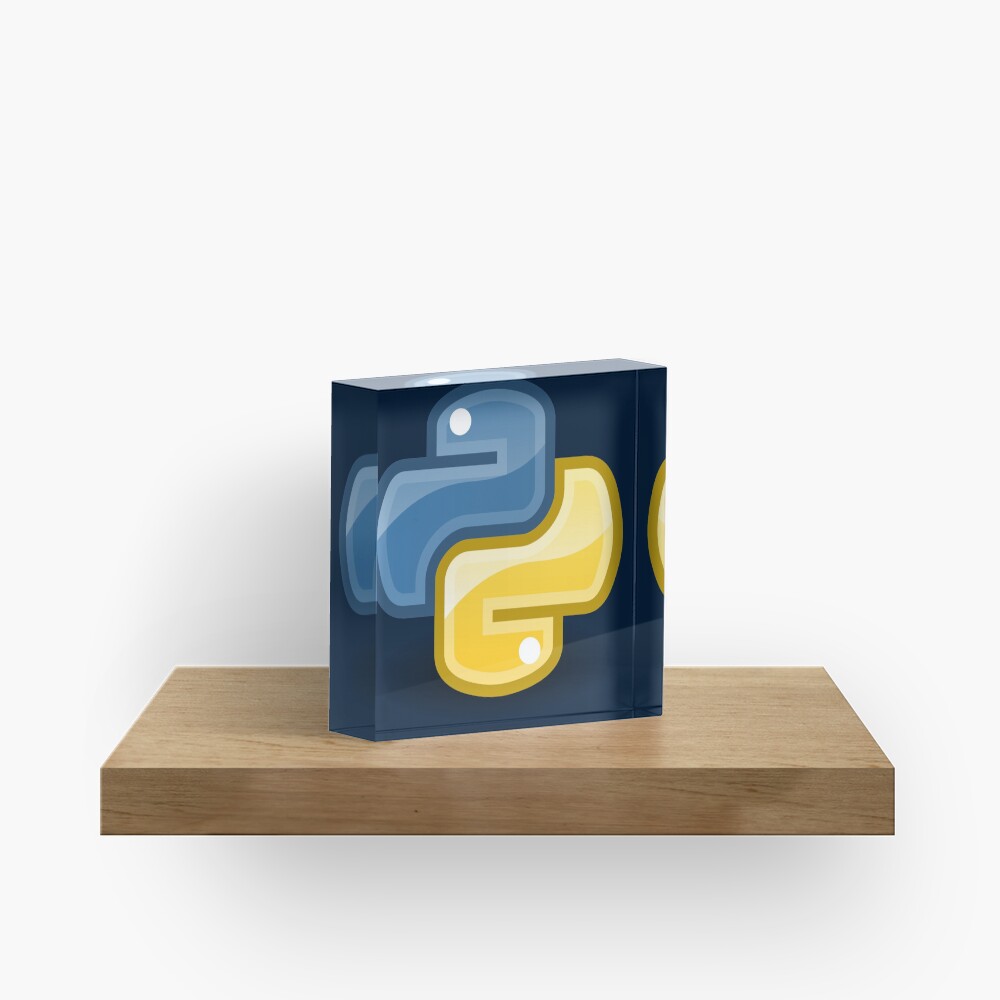 Python logo Acrylic Block