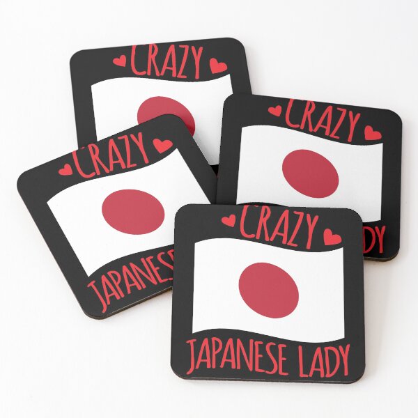 Item preview, Crazy Japanese Lady (with Japan flag) designed and sold by jazzydevil.