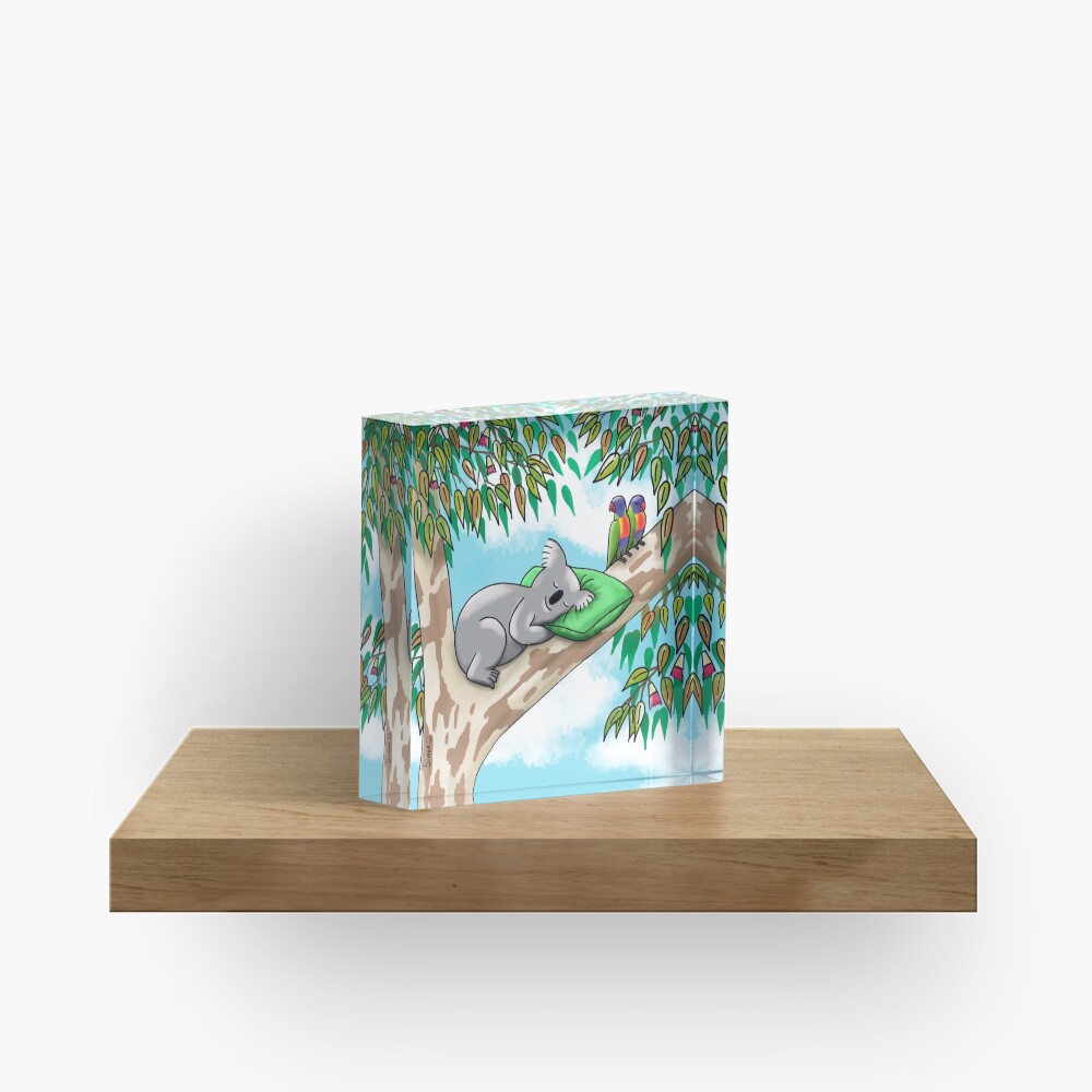 Sweet Dreams Sleepy Koala Acrylic Block