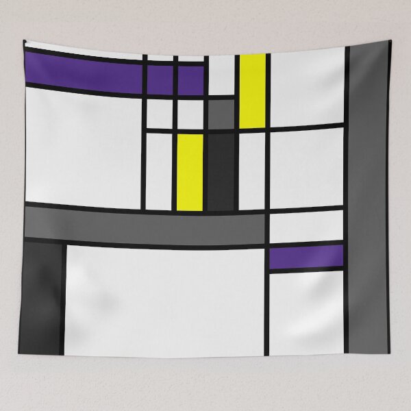 Item preview, Non Binary Enby Pride Flag Modern Pop Art designed and sold by ScarySarahShop.