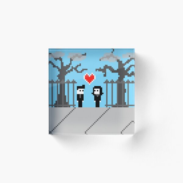 Pixel Love: We Found Love Acrylic Block