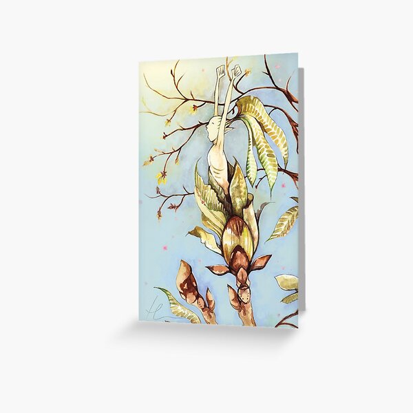Budding Spring Sprite Greeting Card